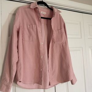 PacSun Light Pink Corduroy Shirt